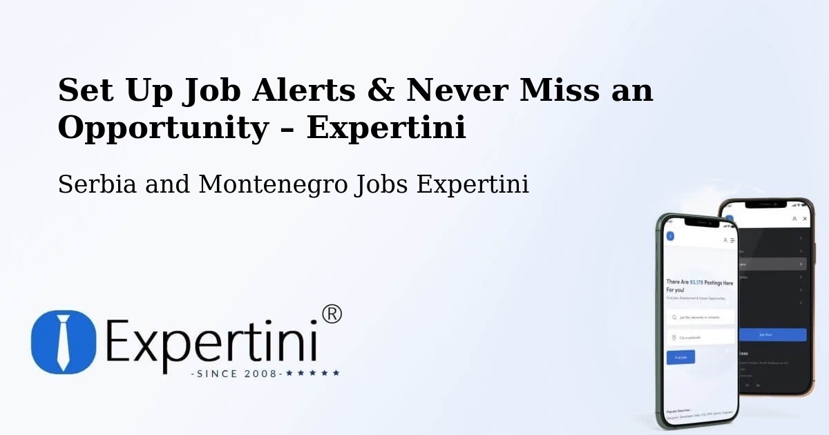Job Alerts Guide – Get Notified About New Jobs in Rawdon - Rawdon, Serbia and Montenegro Jobs Expertini